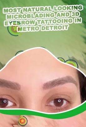 Natural looking microblading